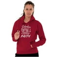 thumbnail image 3 of Fall Weekends for Football Faith Women Plus Size Hoodie Brisco Brands 2X, 3 of 4