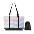 thumbnail image 7 of FORMRS Canvas Laptop Tote Bag for Women with 15.6" Computer Compartments Shoulder Handbag, Light Blue Gradient, 7 of 7