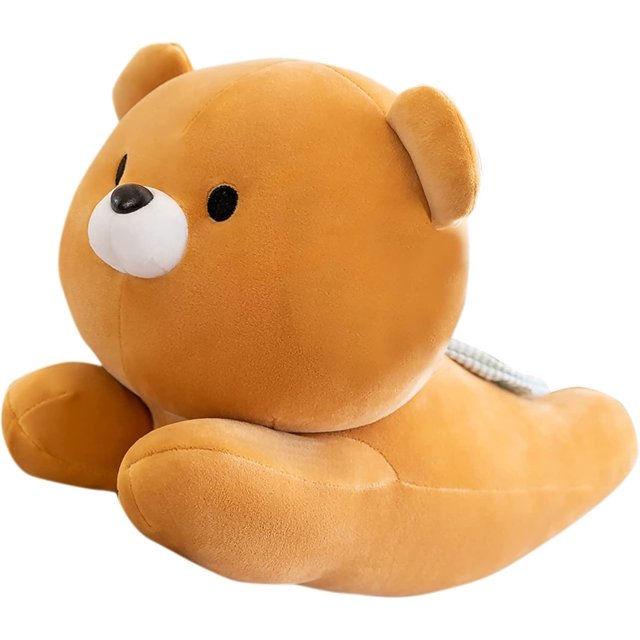 Lindo oso de peluche almohada pequeño Kawaii oso de peluche cojín de peluche para niñas y niños marrón 9.8" JAMW Sencillez