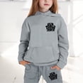 thumbnail image 2 of ANINEO Toddler Fall Outfits for Girl Boy Long Sleeve Hoodie Top and Long Sweatpants Set Toddler Sweatsuit, 2 of 6