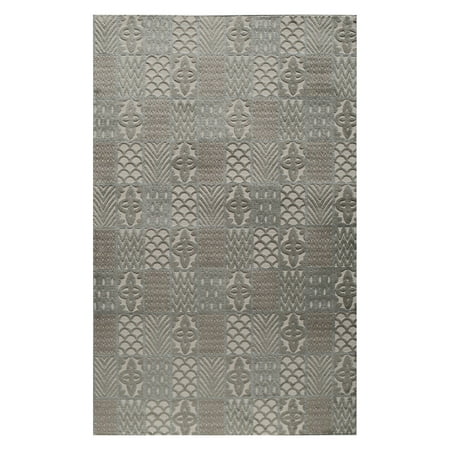 Rugs America Riviera Collection Light Blue RV400D Transitional Oriental Area Rug 2'7" x 4'11"