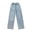 Light Blue, variant on RUTAYY Toddler Girls Baggy Jeans Casual Wide Leg Denim Pants Jeans Kids Clothes Size 5-14 Years Trouser Relaxed Fit Pants