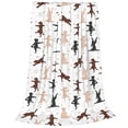 thumbnail image 2 of Balery Yoga Labrador Retriever Manta de Felpa Suave y Acogedora – Cobija de Franela Aterciopelada para Cama, Lavable y Cálida para Sofá, Mascotas, Transpirable-60"x50", 2 of 7
