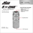 thumbnail image 3 of Milton Industries MILS-743 0.25 in. FNPT Universal Coupler, 3 of 5