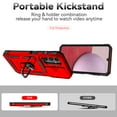 thumbnail image 3 of for Samsung Galaxy A13 4G Case Heavy Duty Military Grade Protection,Camera Lens Slide Protection & 360°Rotate Magnetic Car Mount Holder Kickstand Rugged Shockproof Drop Hard Shell,Red, 3 of 9