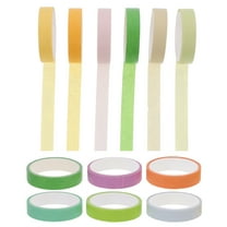 12 Rolls Solid Color Washi Tape Variety Crafts Colored Office