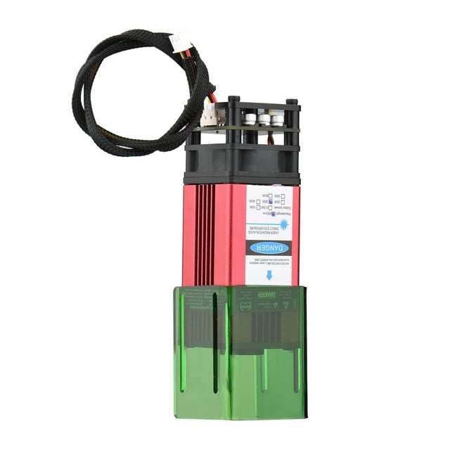 Módulo láser de 450 nm y 30 W con cubierta protectora Cabezal de grabado láser de longitud focal fi Tomshoo Módulo de grabado