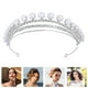thumbnail image 2 of Tocado de novia elegante de 1 pieza, tocado de corona de perlas brillantes, tocado de boda, 2 of 6