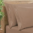 thumbnail image 7 of Clara Clark Pillow Cases Premier 1800 Microfiber Collection Pillow Case Set Of 2 Pieces, Standard Size, Taupe, 7 of 7