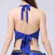 thumbnail image 3 of Top corto con lentejuelas para mujer - Sujetador de danza del vientre, camiseta sin mangas, borlas con lentejuelas, talla única, 3 of 7
