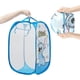 thumbnail image 5 of Cesto para la ropa sucia con asas y diseño de punto: cesta plegable de malla para habitación, decoración de baño para viajes., 5 of 7