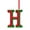 H, variant on 26 Letter,Christmas,Ornaments,Acrylic,1-A,1pc