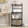 thumbnail image 4 of Costway 4-Tier Baker's Rack Microwave Oven Rack Shelves Kitchen Storage Organizer Black, 4 of 10