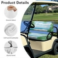 thumbnail image 6 of Binienty 2 Piece Golf Cart Seat Covers 2 Passenger Tropical Palm Tree Golf Car Seat Towel Covers for EZGO TXT RXV/Club Car DS Precedent All Weather Golfcart Seats Cover Kit, 6 of 8