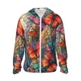 thumbnail image 1 of Vsdgher Papillons sur Falaise Rocheuse Imprimé Sweat à Capuche Adulte pour Hommes Femmes, Manches Longues Protection Solaire Chemises de Pêche pour Course Natation-TTG, 1 of 7