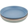 WeeSprout Kid-Sized Bamboo Melamine Plates, Set of 4
