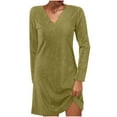 thumbnail image 3 of Abtuhar Dresses for Women,Women's Summer Comfort Fashion Solid Color Backless Sleeveless Round-Neck Dress, 3 of 3
