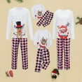 thumbnail image 1 of PENGXIANG Ensembles Assortis de Pyjamas de Noël 2023 Imprimé Hommes Velours Shorts de Pyjama de Noël, 1 of 7