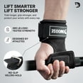thumbnail image 4 of Agarres para levantamiento de pesas DMoose Fitness con acolchado de neopreno, 4 of 8