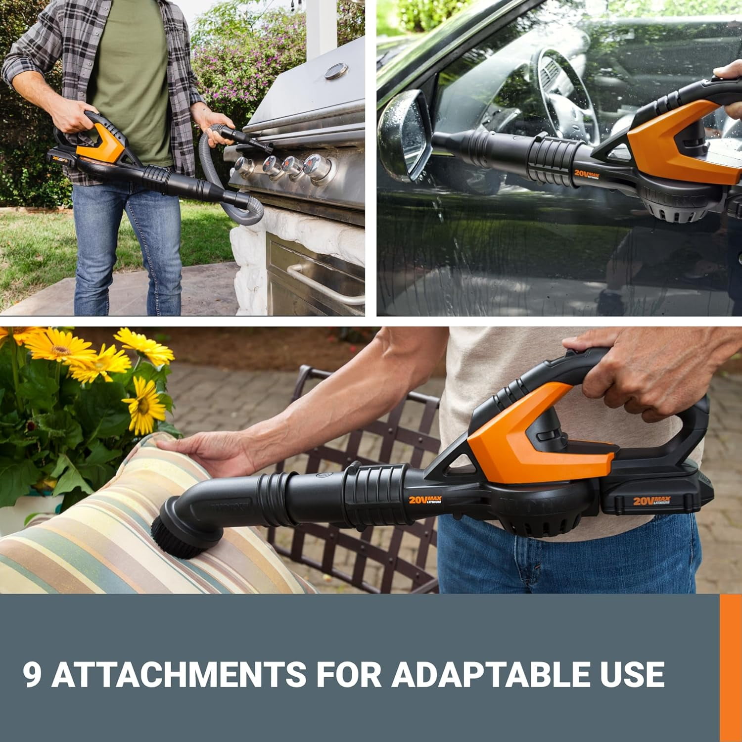 Worx WG545.9 20V Power Share AIR Cordless Leaf Blower & Sweeper (Tool Only)