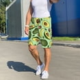 thumbnail image 7 of Kdxio Avocado With Seeds Print Mens Sleep Shorts Bottoms Soft Comfy Pajama Wear Pants with Drawstring Pockets, 7 of 7