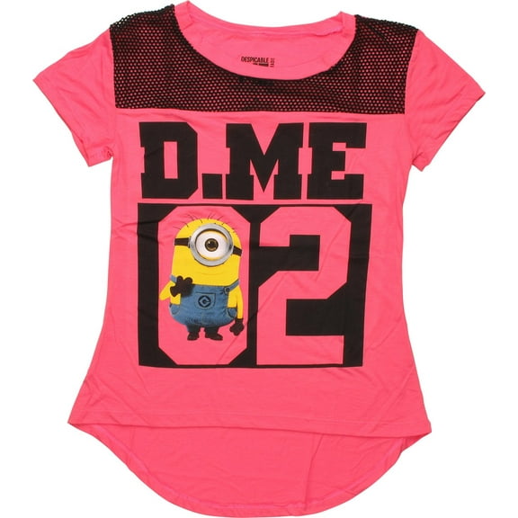 Despicable Me Minion Mesh Neckline Juniors T-Shirt