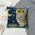 thumbnail image 2 of Orinice Owl Stars Graphic Decorative Throw Pillow Cover Aesthetic Decor Square 1PC for Home Couch Living Room Bed Sofa 20x20in, 2 of 5