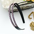 thumbnail image 3 of Diademas dobles con diamantes de imitación 4 piezas colores mezclados, 3 of 5