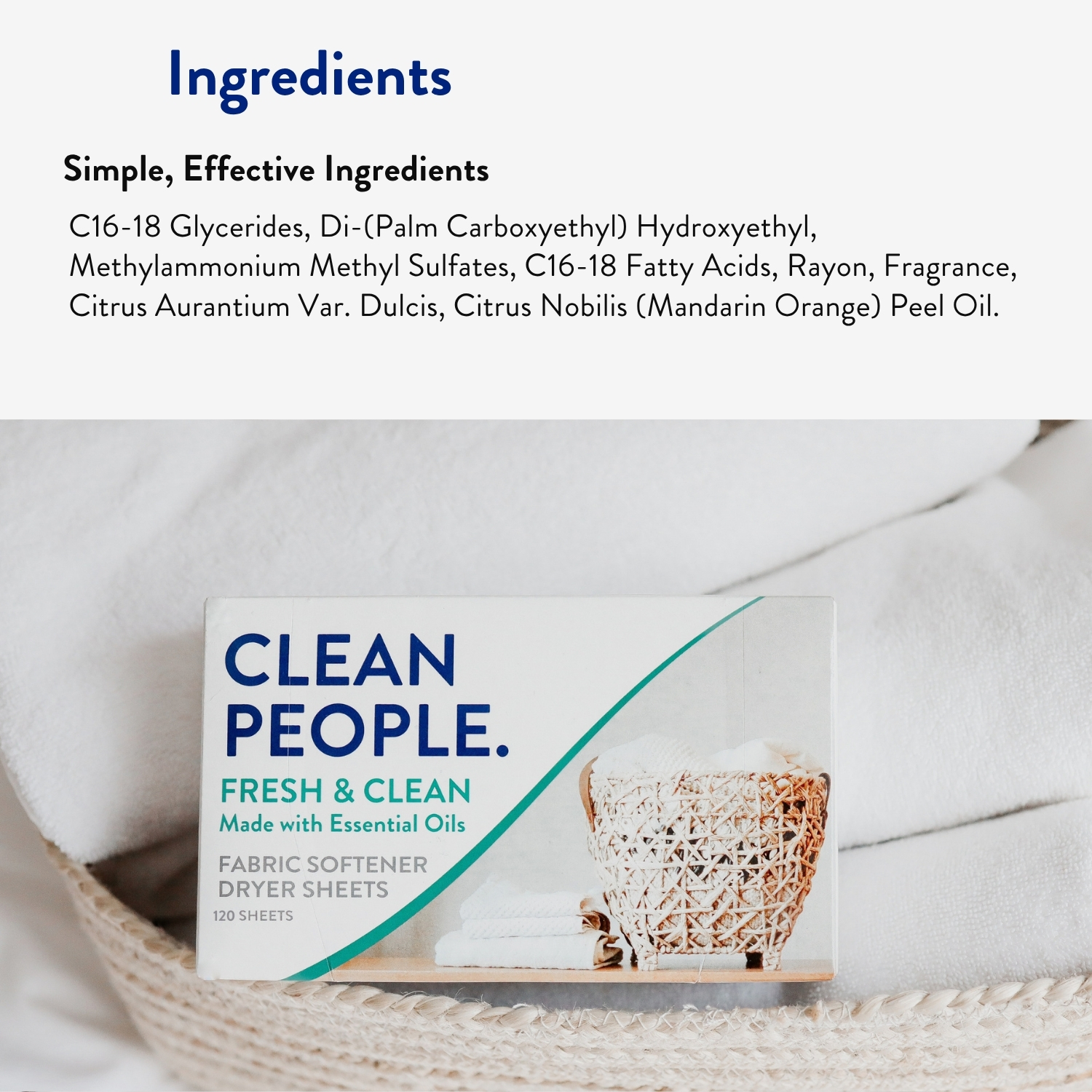 Clean People All Natural Dryer Sheets, 160 Pack photo 7