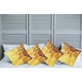 thumbnail image 2 of Ambesonne Yellow Throw Pillow Cover 4 Pack, Geometrical Ombre Shapes, 24", Marigold Yellow, 2 of 5
