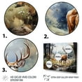 thumbnail image 3 of Designart "Deer beautyful Grazing" Animals Canvas Wall Art, 3 of 5