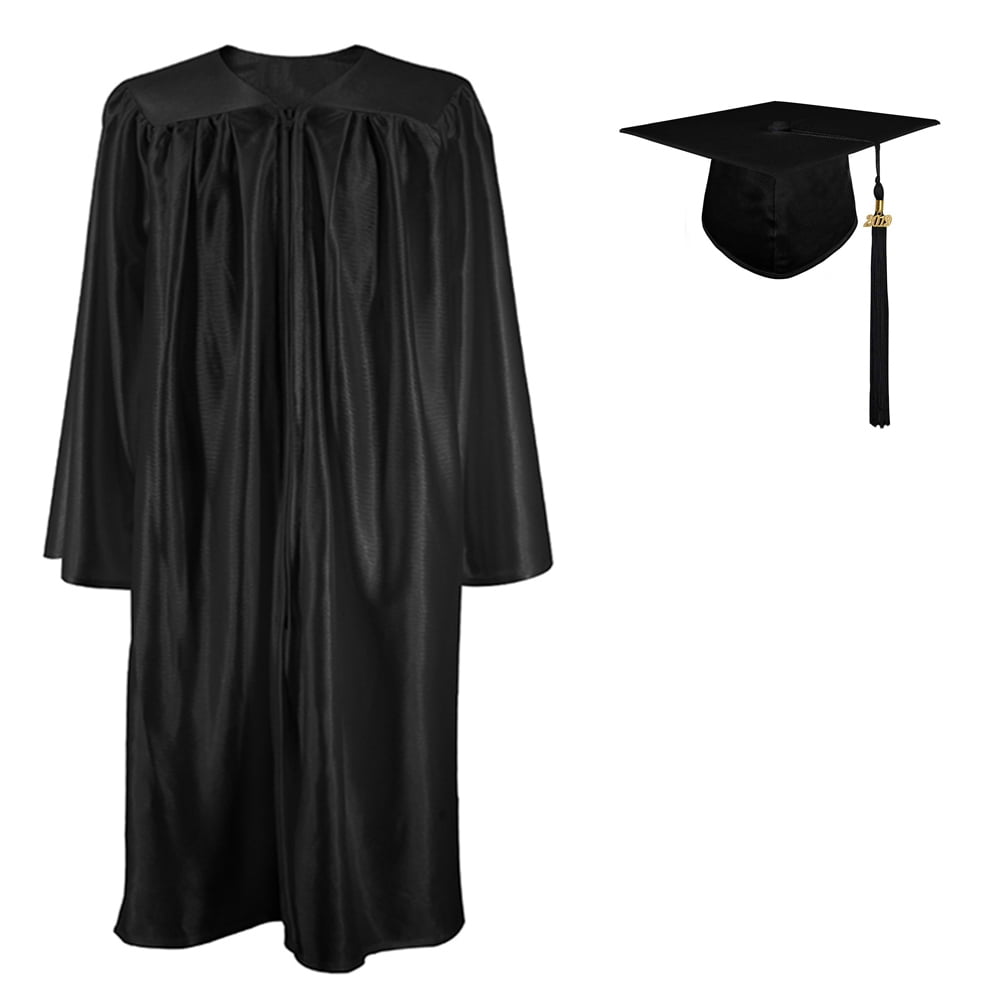 GraduationRoyal Unisex Preschool/Kindergarten Graduation Shiny Gown Cap Tassel Set with 2021 Gold Year Charms 