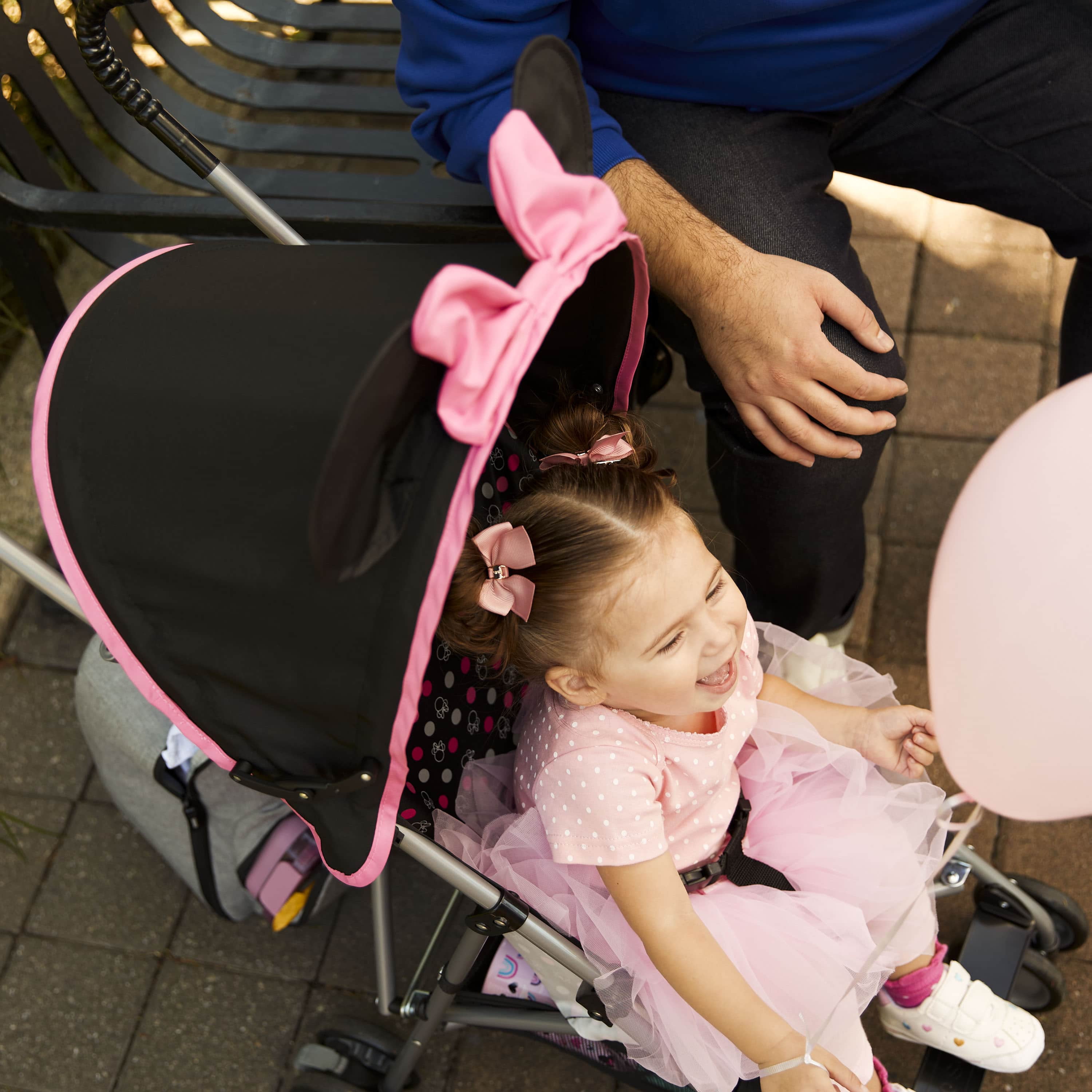 Disney Baby Comfort Height Character Umbrella Stroller with Basket, Modern Minnie, Toddler, Unisex