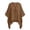 Coffee, variant on Women's Deep V Neck Batwing Sleeve Drawstring Front Blouse Irregular Hem Cotton Linen Loose Casual Summer Top