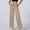 Khaki, variant on Women's Sweatpants New Straight Tube Solid Color Multi Pocket High Waisted Drawstring Work Sweatpants Pants Lightweight Sweatpants Women