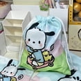 thumbnail image 4 of Sanrio-Bolsa de almacenamiento de Hello Kitty con cordón, Kawaii, Linda, My Melody Kuromi, dibujos animados, portátil, plegable, regalos, dulces, 4 of 4
