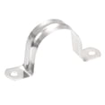thumbnail image 4 of Uxcell 42mm/1.65" 201 Stainless Steel 2 Holes Rigid Pipe Strap Tension Tube Clamp 8 Pack, 4 of 5
