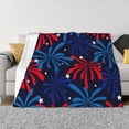 thumbnail image 3 of Throw Blanket for Couch, Red White Blue Fireworks Super Soft Fuzzy Comfy Warm Throw Blanket, Cuteness Lightweight Cozy Plush Flannel Blanket & Throws for Sofa and Bed All Season, 3 of 5