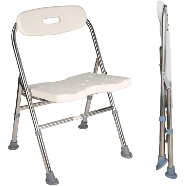 Siège de Douche Médical Siège de Bain Réglable Chaise de Douche Portable Siège de Bain Chaise de Douche Banc de Siège pour Aînés Handicapés Blessés avec Poignée