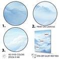 thumbnail image 3 of Designart "Azure Clouds Simplified Sky I" Clouds Floater Framed Wall Art Prints, 3 of 5