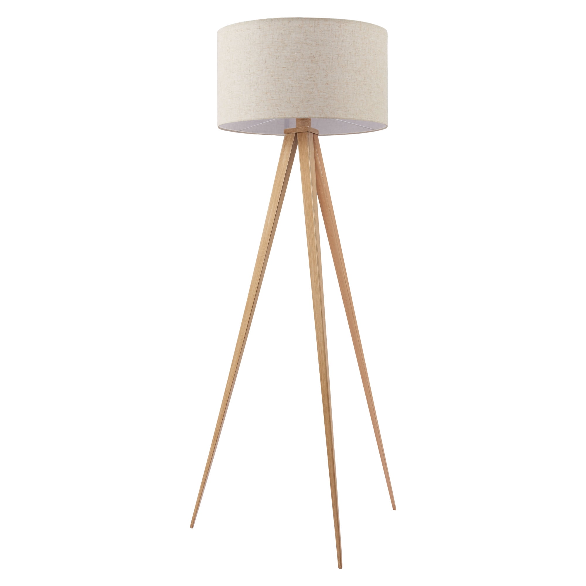 Imperial Floor Lamp Beige & Natural Floor Lamp, Modern Style, Works with dimmer (Dimmer Not Included), PVC, Lighting Floor Lamps