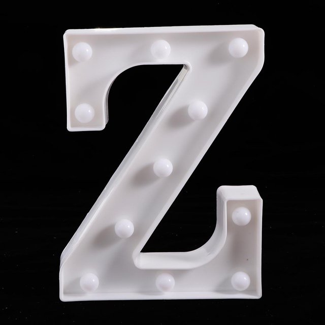 Letrero de lámpara -Z de telemando para La Decoración de Navidad Del Festival de Propuesta de Z perfecl Control remoto Light Up Letter