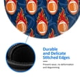 thumbnail image 5 of Disketp American Football and Fire Flames Small Mouse Pad 7.9x7.9 Inches,Washable Round Mousepad for Office Laptop Computer,Non-Slip Rubber Base Mouse Pads for Wireless Mouse, 5 of 8