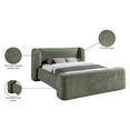 thumbnail image 2 of Meridina Furniture Modena Green Chenille Fabric Upholstered Full Bed, 2 of 10