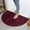Purple, variant on Half Round Bath Mat Semicircular Carpet, Semicircle Water Absorbent Non- Mat for Bathroom Toilet Bedroom Shower Door, Washable Soft Floor Mats for Household (13.77"x19.68")