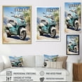 thumbnail image 4 of Designart "Touring with a Scooter Companion III" Scooter Floater Framed Canvas Art Print, 4 of 7