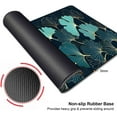 thumbnail image 6 of Gaming Large Mouse Pad for Desk 35.4\u201c x 15.7 ", Big Size Golden Lines Ginkgo Plants Art Mouse Pads, Long Non-Slip Rubber Base Computer Mousepad for Full Desk Mat, 6 of 6