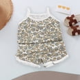 thumbnail image 2 of Girls Toddler Baby Summer Clothes 3 6 12 18 Months 2T 3T 4T 5T Girls Outfits Sleeveless Tank Top and Shorts Set Kaprioy, 2 of 6