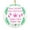 pink, variant on Custom Photo and Text Birth Announcement Sign, Personalized Hello World Newborn Sign, Ceramic Ornament with Hanging String for Christmas Tree Decoration and New Mom Gift.