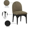 thumbnail image 2 of Meridian Furniture Waldorf Olive Boucle Fabric Dining Side Chair, 2 of 8